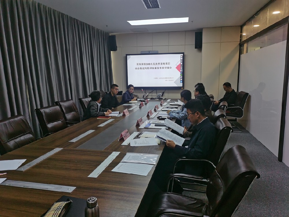 濱海光伏項目穩(wěn)評專家評審會順利召開！